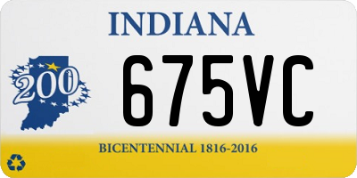 IN license plate 675VC