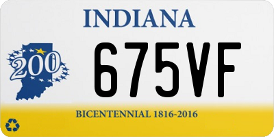 IN license plate 675VF