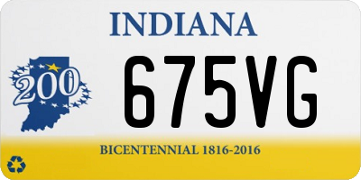 IN license plate 675VG