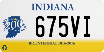 IN license plate 675VI