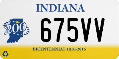 IN license plate 675VV