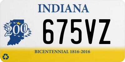 IN license plate 675VZ