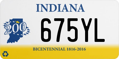 IN license plate 675YL