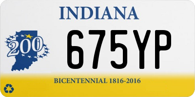 IN license plate 675YP