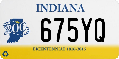 IN license plate 675YQ