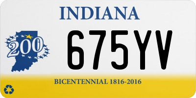 IN license plate 675YV