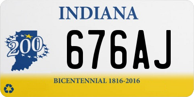 IN license plate 676AJ