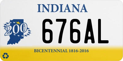 IN license plate 676AL