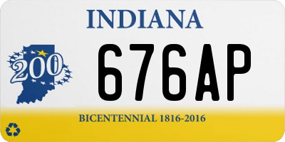 IN license plate 676AP