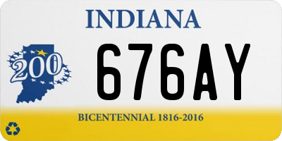 IN license plate 676AY