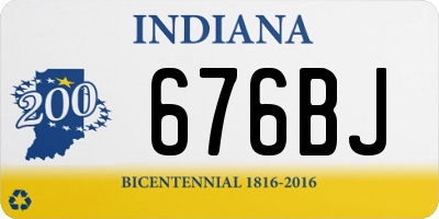 IN license plate 676BJ