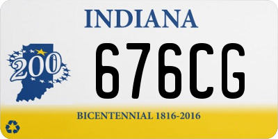 IN license plate 676CG