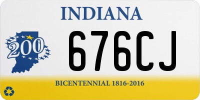 IN license plate 676CJ