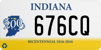 IN license plate 676CQ