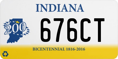 IN license plate 676CT