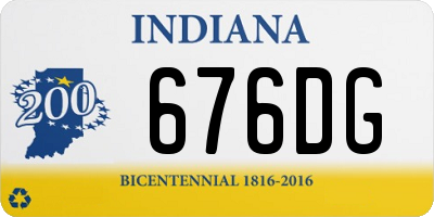 IN license plate 676DG