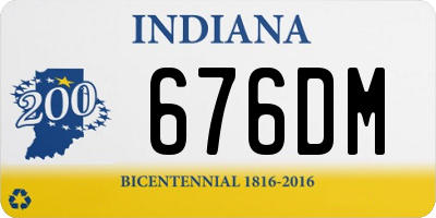 IN license plate 676DM