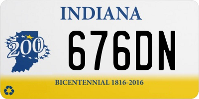 IN license plate 676DN