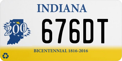 IN license plate 676DT