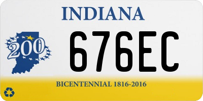 IN license plate 676EC