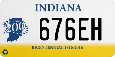 IN license plate 676EH