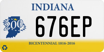 IN license plate 676EP