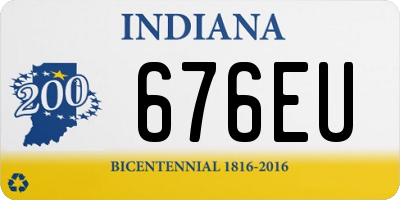 IN license plate 676EU