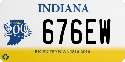 IN license plate 676EW