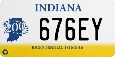 IN license plate 676EY