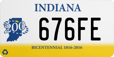 IN license plate 676FE