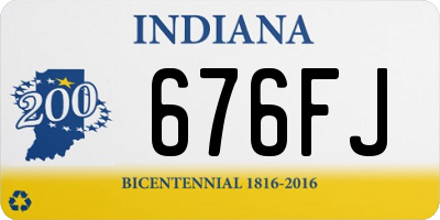 IN license plate 676FJ