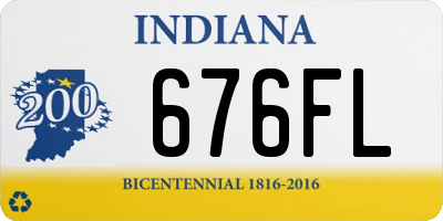 IN license plate 676FL