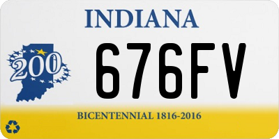 IN license plate 676FV