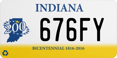 IN license plate 676FY