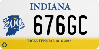 IN license plate 676GC