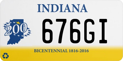IN license plate 676GI
