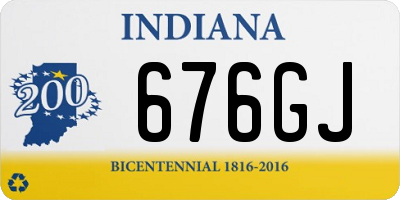 IN license plate 676GJ