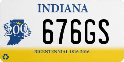 IN license plate 676GS