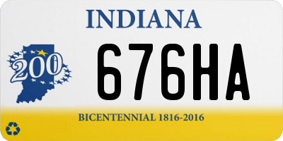 IN license plate 676HA