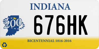 IN license plate 676HK