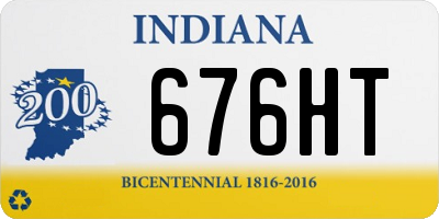 IN license plate 676HT