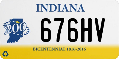 IN license plate 676HV