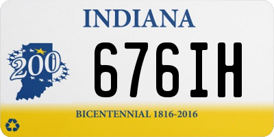 IN license plate 676IH