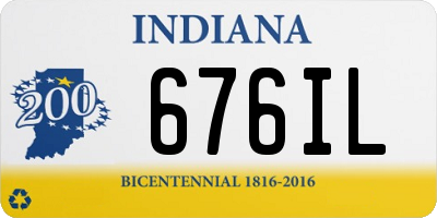 IN license plate 676IL