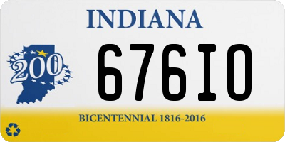 IN license plate 676IO