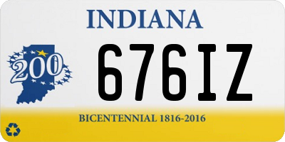 IN license plate 676IZ