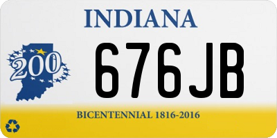 IN license plate 676JB