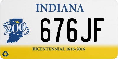 IN license plate 676JF