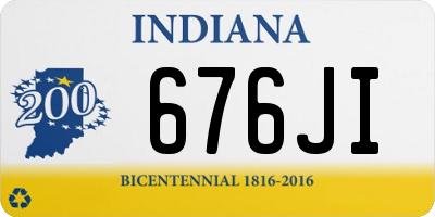 IN license plate 676JI