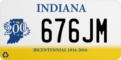 IN license plate 676JM
